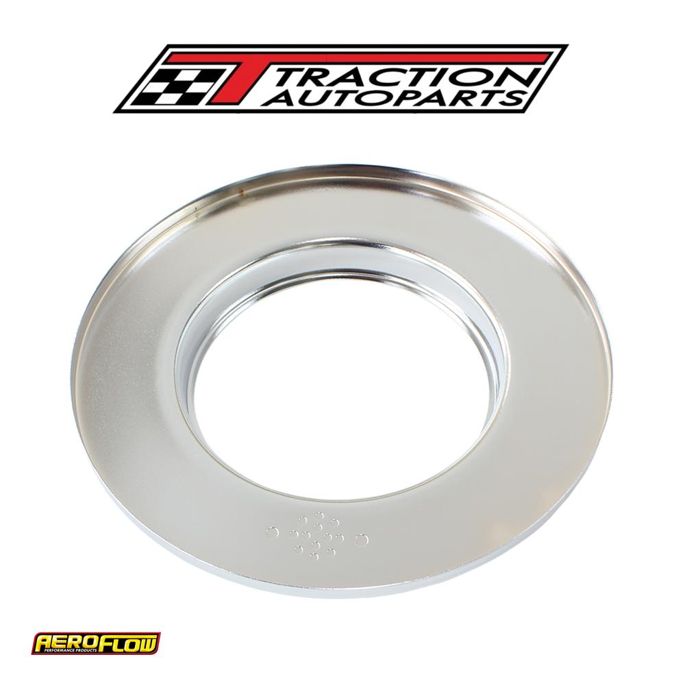 9" Air Cleaner Base Only Flat Base Chrome, 5-1/8" ID