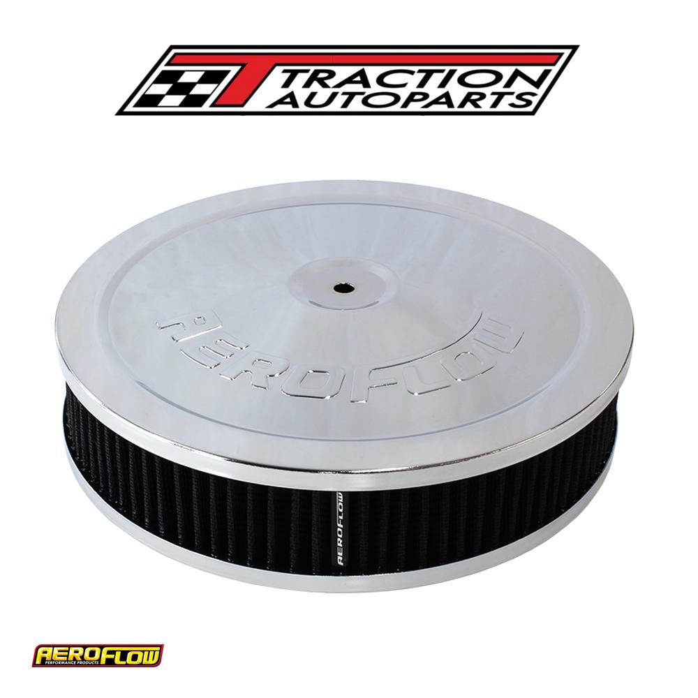 9" X 2" Air Cleaner Assembly 5-1/8" Neck, Chrome, Cotton