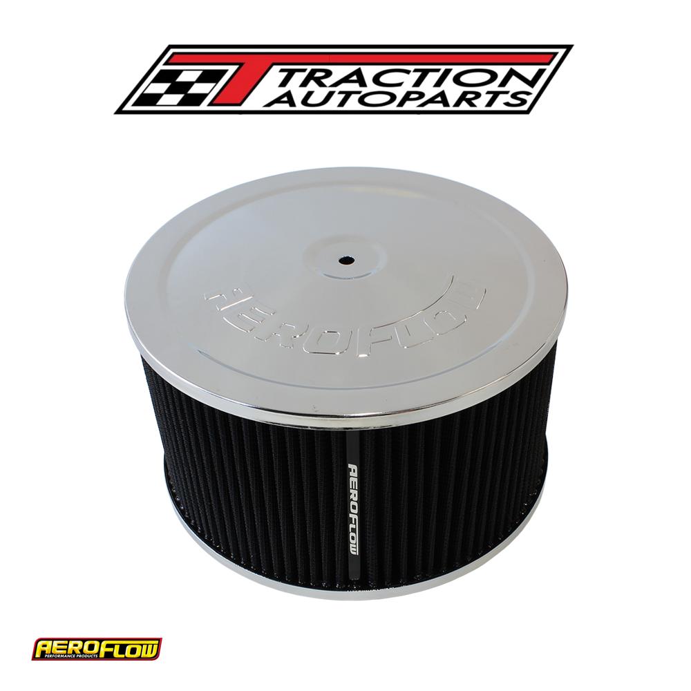 9" X 5" Air Cleaner Assembly 7-5/16" Flat Base Chrome Cotto