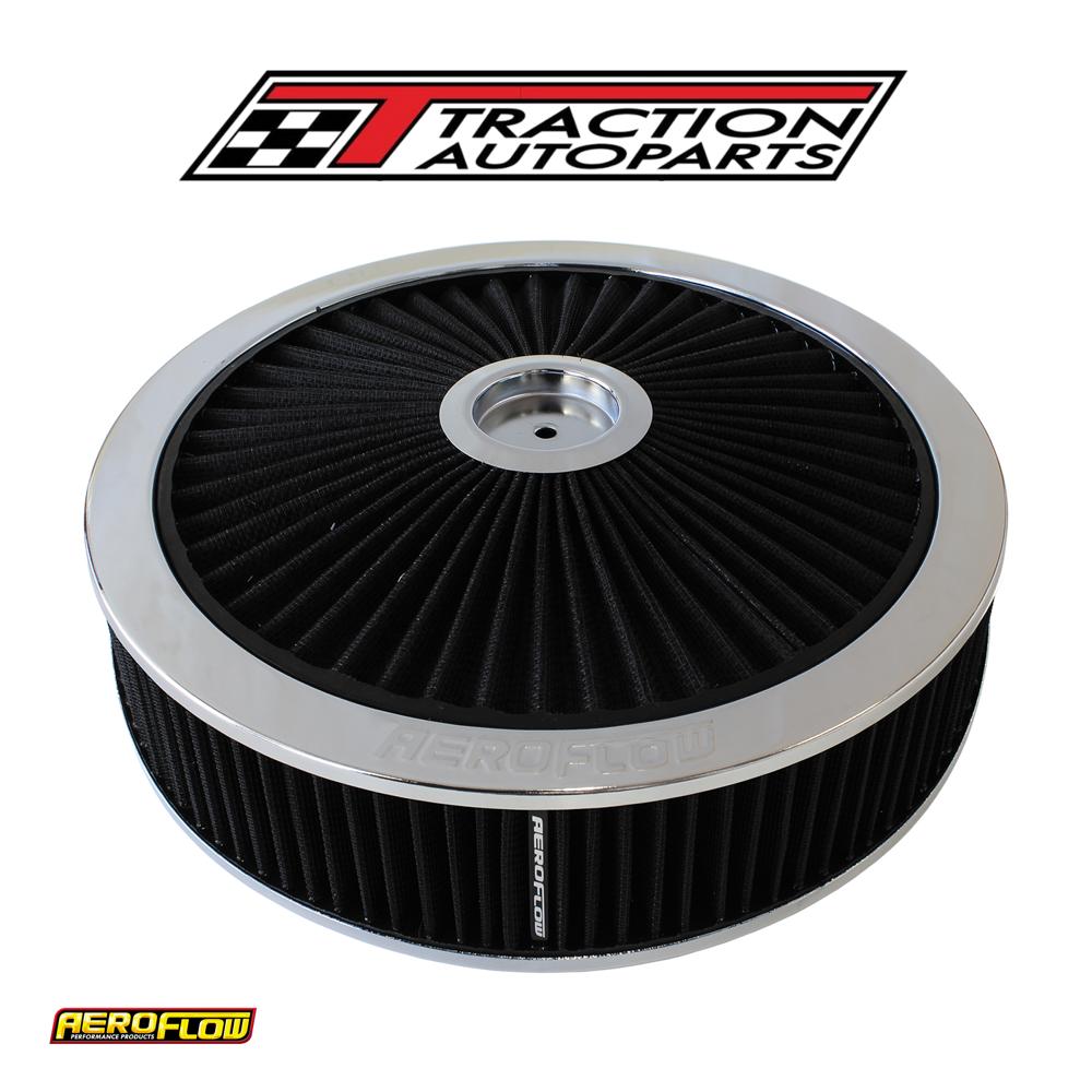 14" X 3" Full Flow Assembly 7-5/16" Flat Base , Chrome