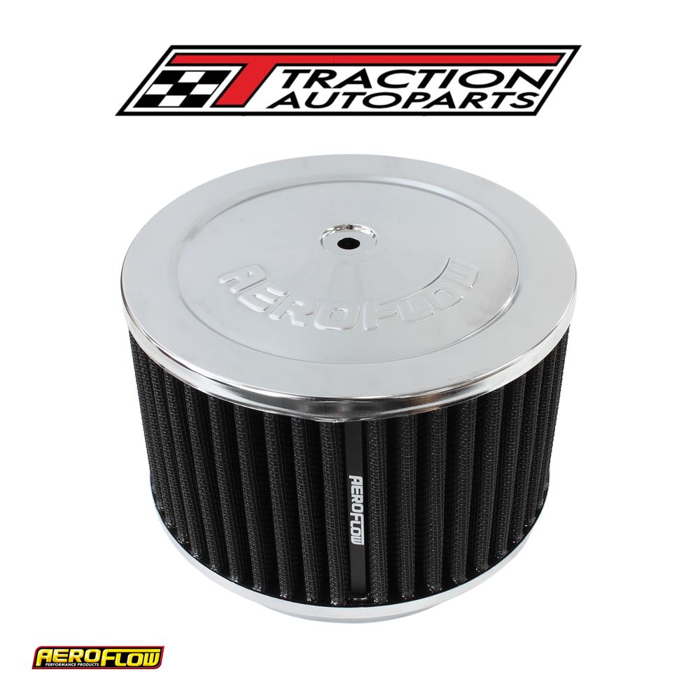 6-3/8" X 4" Air Cleaner Assy 5-1/8" Neck, Chrome, Cotton