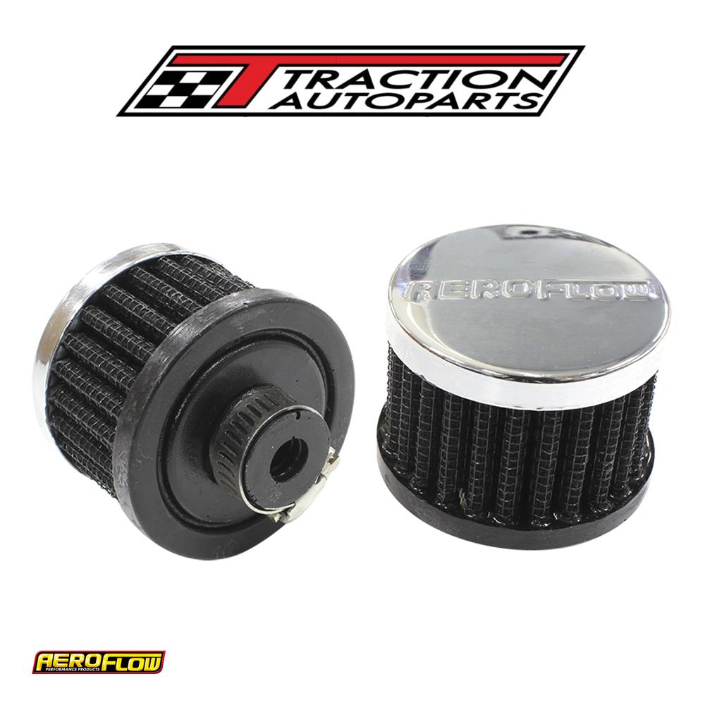 3/8" Univ Clamp On Filter 2" O.d,1-1/2" H,chrome Top