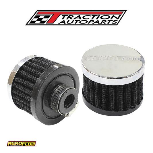 1/2" Univ Clamp On Filter 2" O.d,1-1/2" H,chrome Top