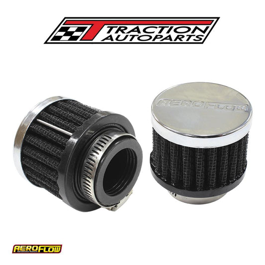 1" Univ Clamp On Filter 2" O.d,1-1/2" H,chrome Top