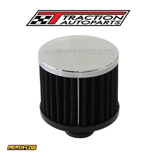 1-1/4" Push In Breather Filter 3" O.d,2-1/2" H,chrome Top