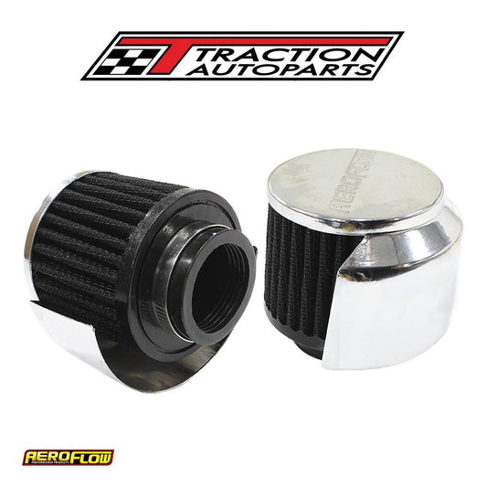 1-1/2" Breather Filter With With 3" O.d,2-1/2"h,chrome Top