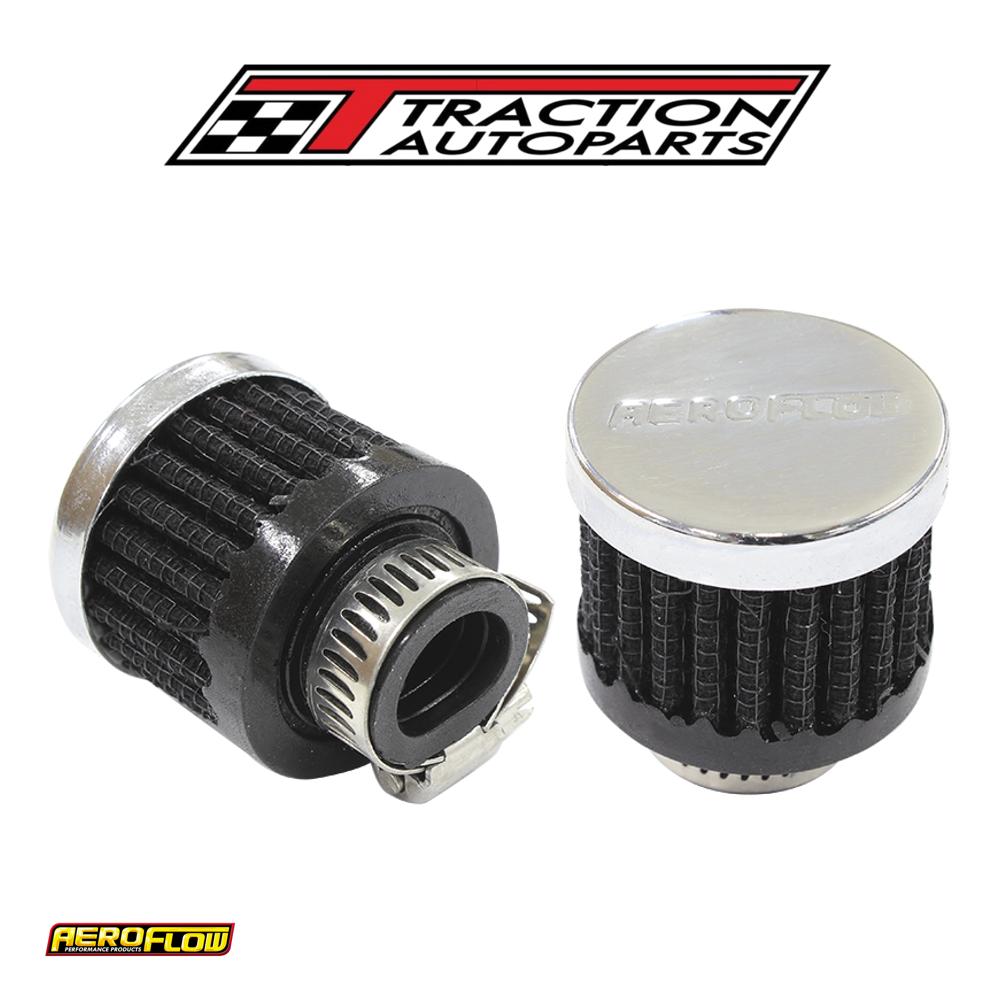 9/16" Univ Clamp On Filter 1-3/8" O.d,1-1/8" H,chrome Top