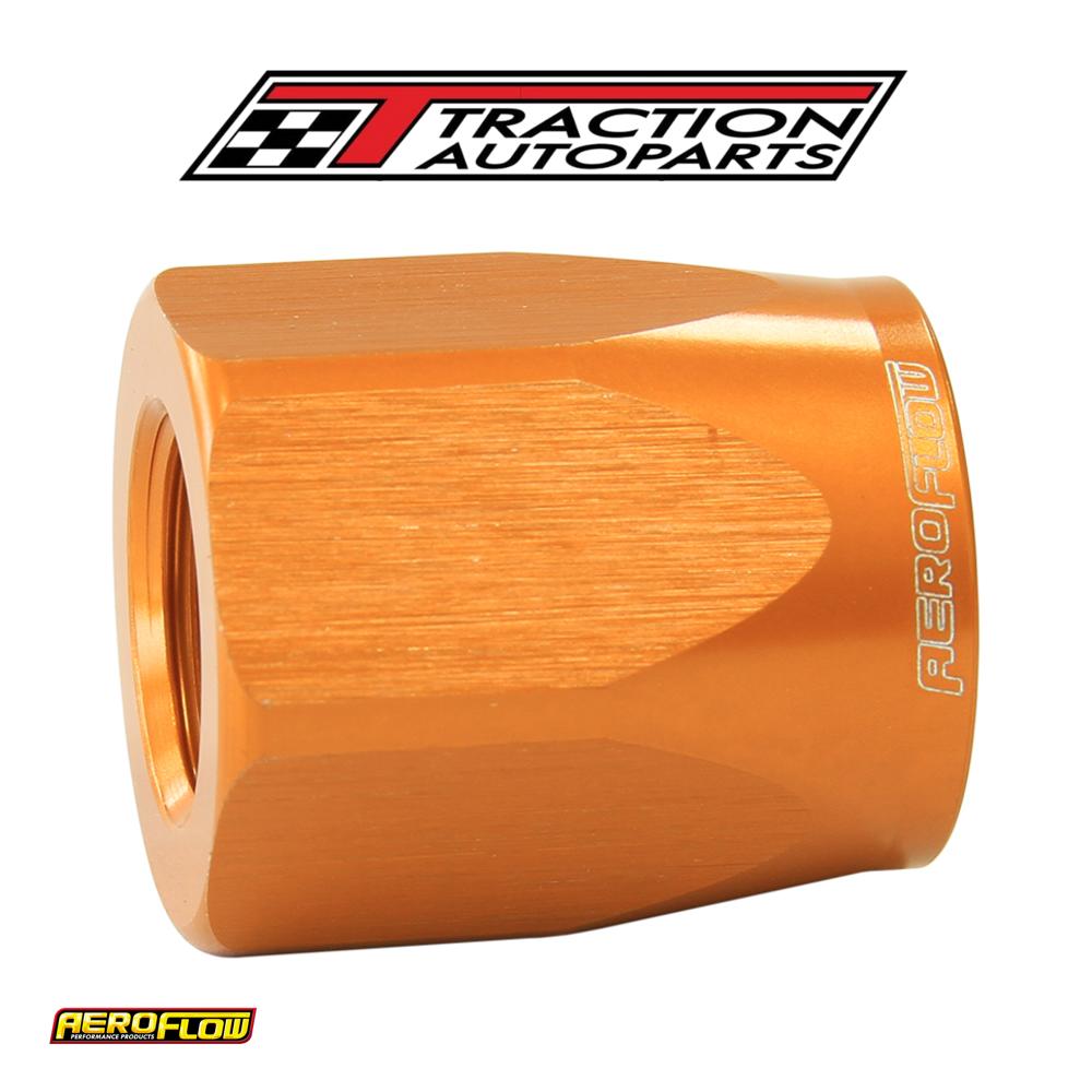 Hose End Socket Alloy -12 an Gold Suit Braided Hose