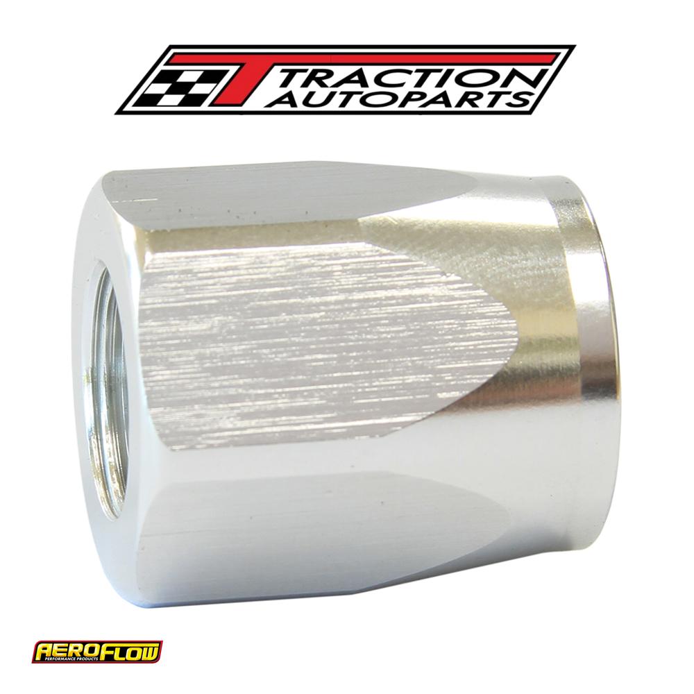 Hose End Socket Alloy -12 an Silver Suit Braided Hose