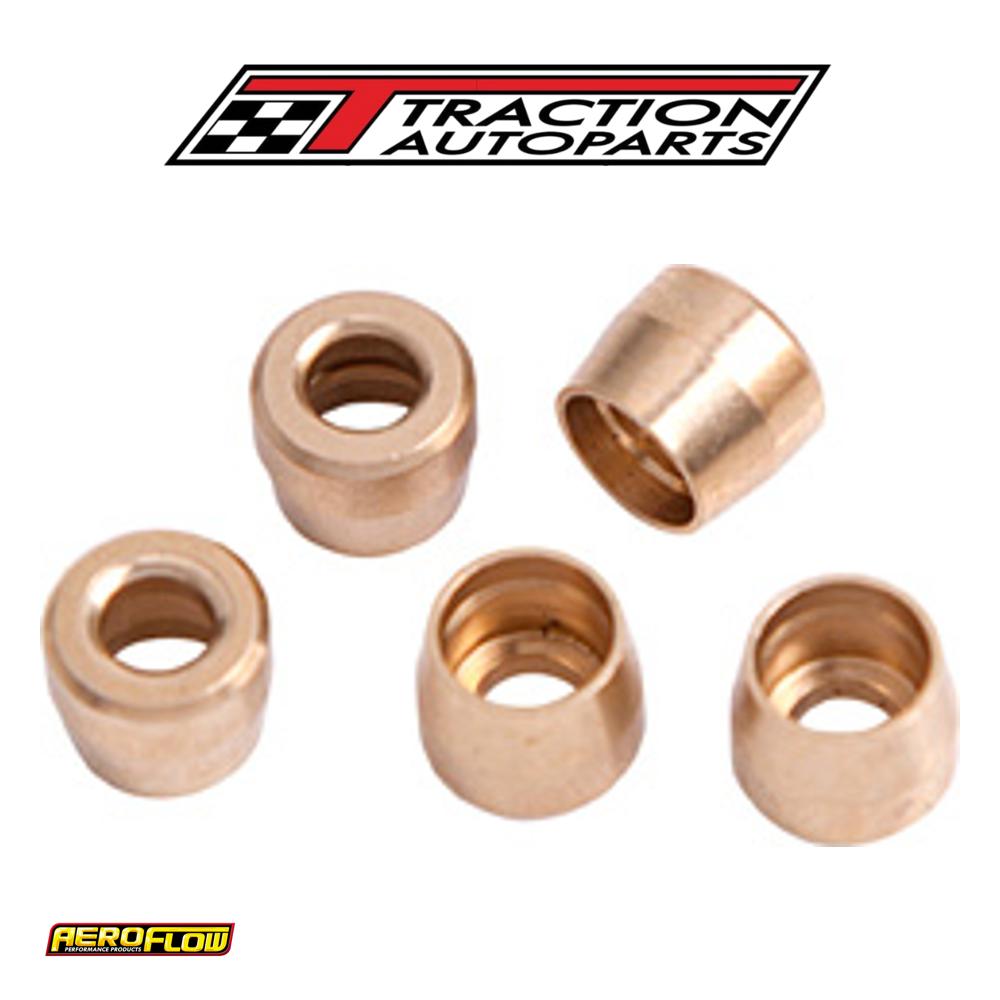 Teflon Brass Olive Insert -10 Suit Teflon Hose End -10 an 5 pk