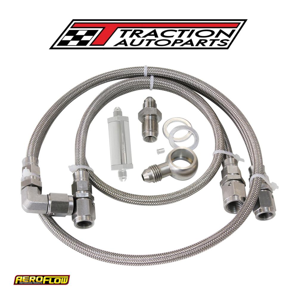 Turbo Feed Oil Line Kit 30 Micron Filter Ford Ba-bf