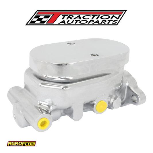 Brake Master Cylinder 1" Bore Cast Aluminium Chrome Smooth