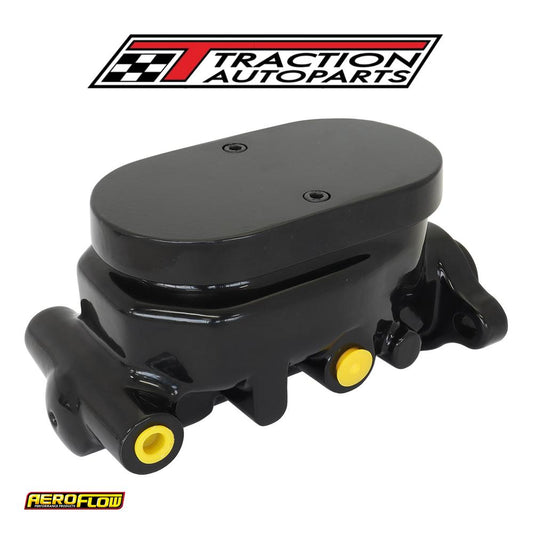 Brake Master Cylinder 1" Bore Cast Aluminium Black Smooth