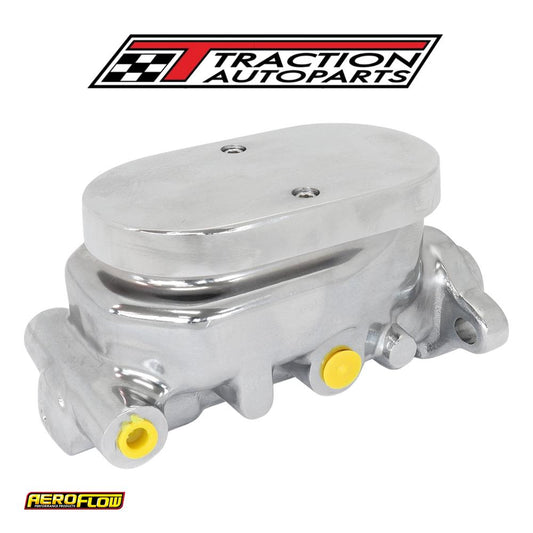 Brake Master Cylinder 1-1/8" Bore Cast Alumin Chrome Smooth