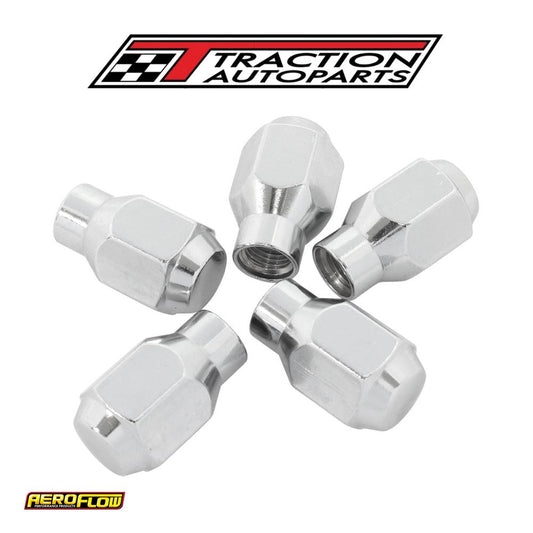 Conical Et Closed Nuts 7/16 Chrome 7/16-20" Wheel (5)