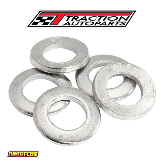 Large Wheel Nut Washer Weld Chrom 1.250 OD 0.695 ID 5 Pack