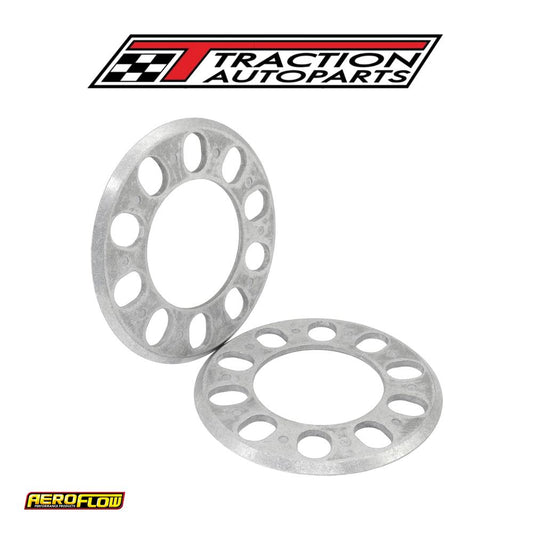 Slip On Wheel Spacers 7/32" 5.5 mm Pair Alloy 5 x 4.5"-5" Bc