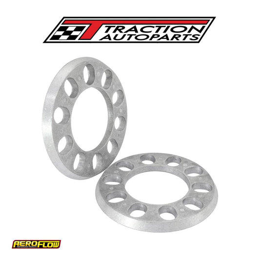 Slip On Wheel Spacers 7/16" 11 mm Pair Alloy 5 x 4.5"-5" Bc