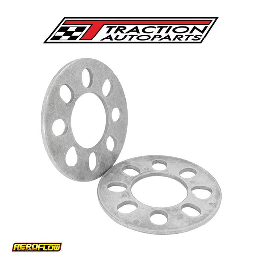 Slip On Wheel Spacers 1/4" 6.3 mm Pair Alloy 4 X 4.5" Bc