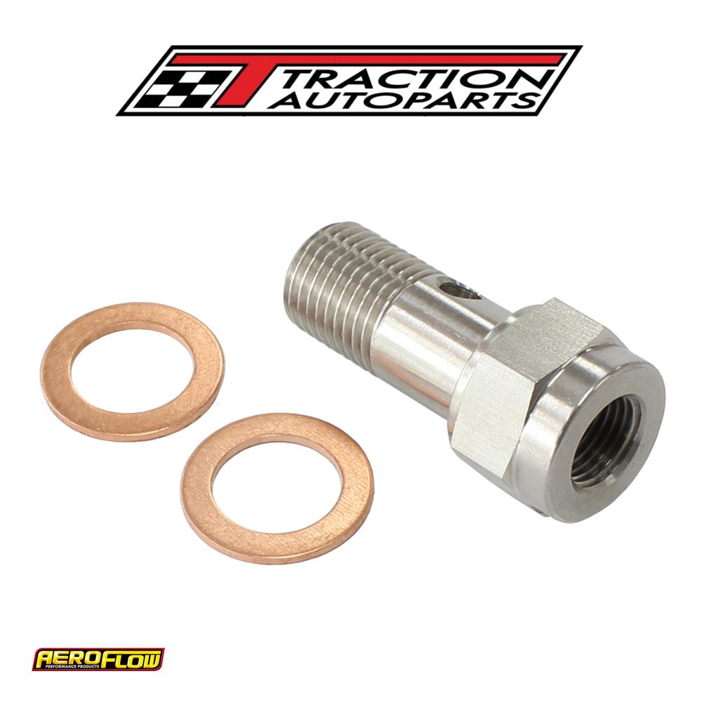 Banjo Bolt M 12 X 1.25 mm Ss 304 25 mm Long With 1/8" Port