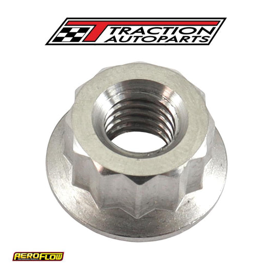 M 6 x 1.00 mm Titanium Nut 12 Point Single M 6 X 1.00