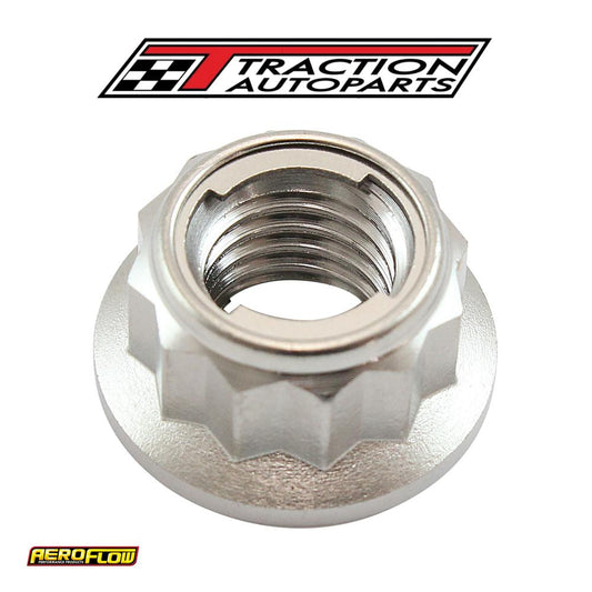 M 10 x 1.25 Titanium Locking Nut 12 Point Single M 10 X 1.25 mm