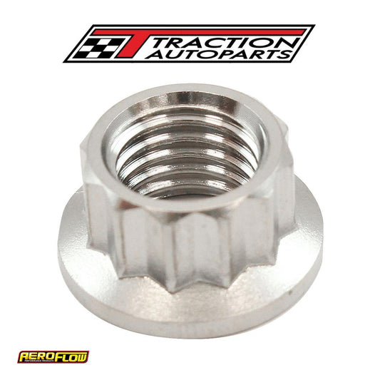 3/8" Unc Titanium Nut 12 Point Single 3/8-16"