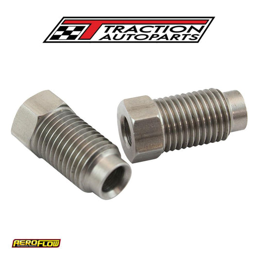 S/s Inverted Flare Tube Nut Long 3/16" hard line To 3/8"-24