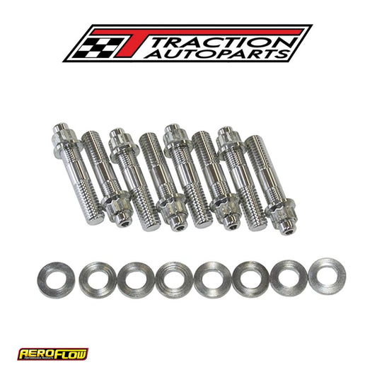Blower Stud Kit Silver Studs Show Set 2.5" Oal