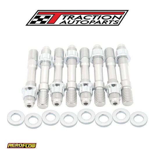 Blower Stud Kit Silver Studs Silver Finish 2.9" Oal