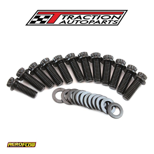 Small Block Chevy Intake Bolts 12 Point Head Pack Of 12 Black