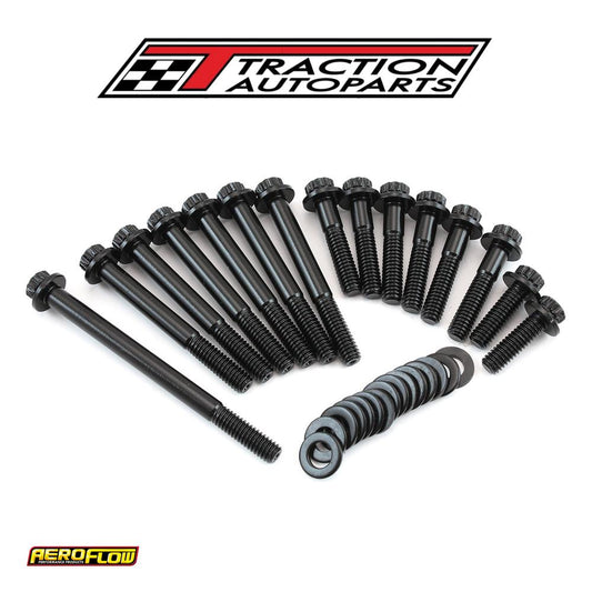 Holden Timing Cover Water Pumpbolt Kit 8740 308 253 V 8 Black 12 Point Aeroflow - Af 37-1629