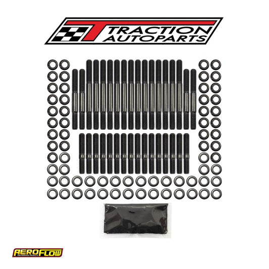 Small Block Chev Head Stud Kit 12 pt, Oe, Af,edel,brodix,dart Sbc Aeroflow - Af 37-2000