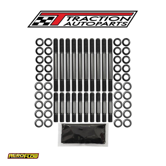Small Block Ford 1/2 Head Studkit 351 Windsor 12 Point Sbf Aeroflow - Af 37-2017