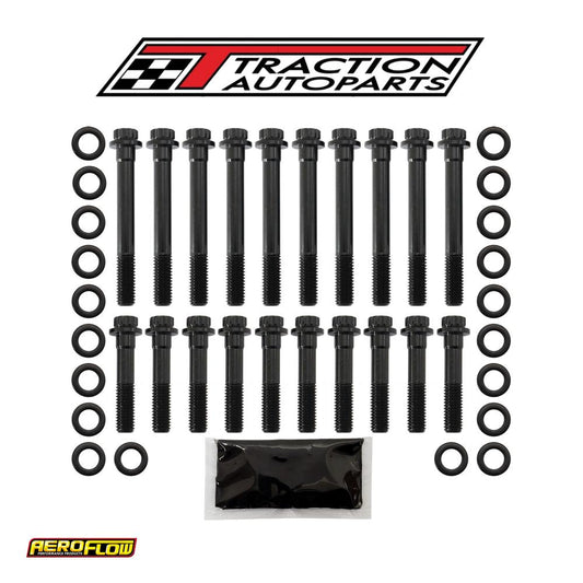 Small Block Ford 1/2 Head Boltkit 351 Windsor 12 Point Sbf Aeroflow - Af 37-2117