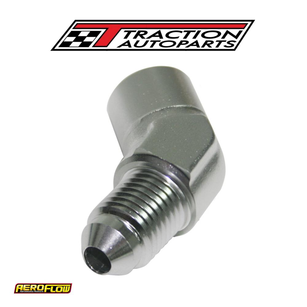 45 Deg Female 1/8 Npt To -3 Silver