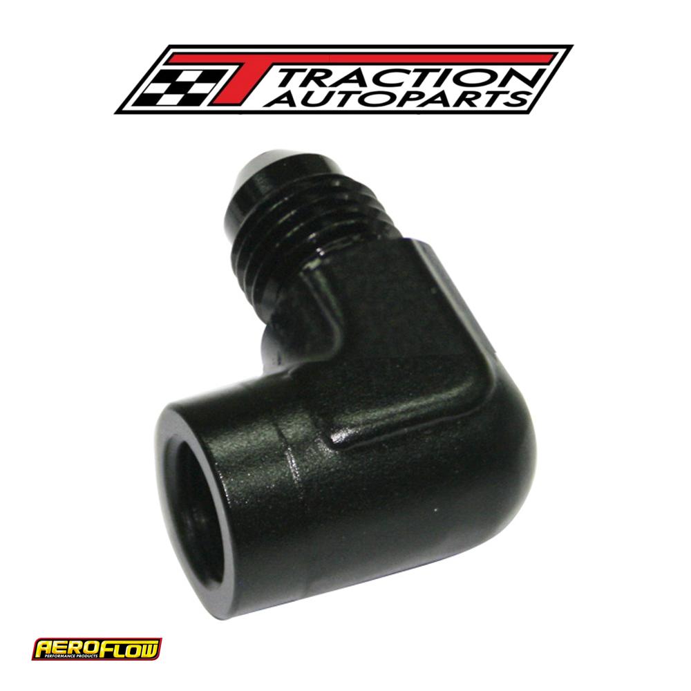 90 Deg Adaptor 1/8 Npt To -4 Black