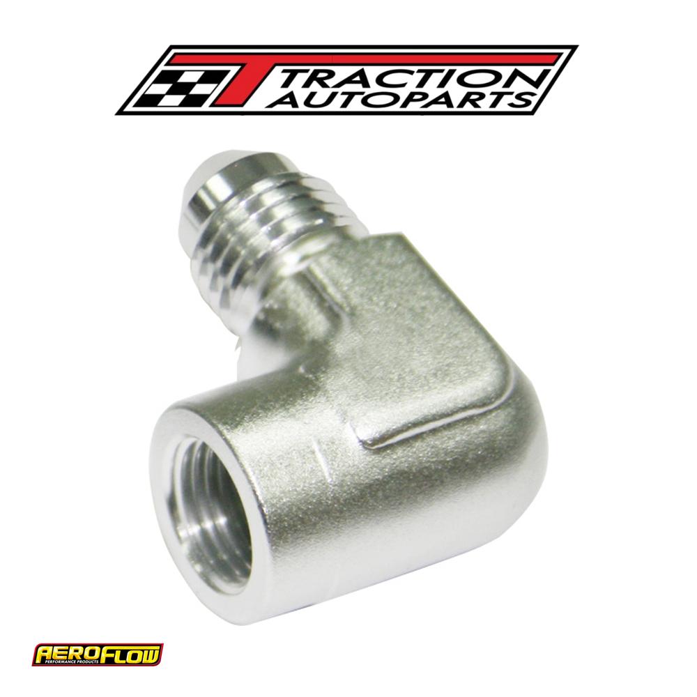 90 Deg Adaptor 1/8 Npt To -4 Silver