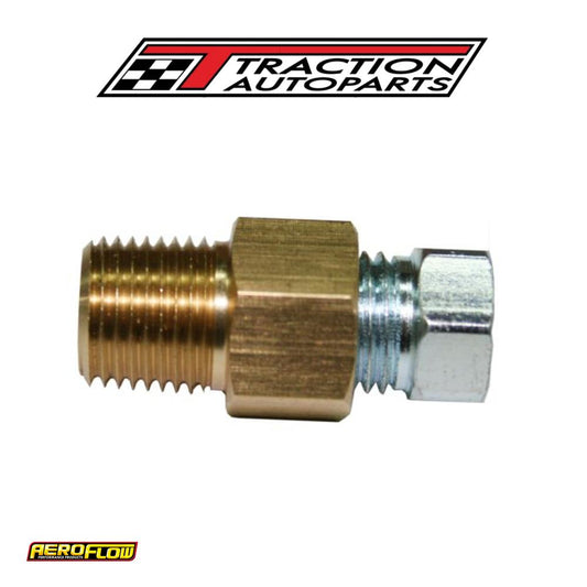 Universal Line Lock Brake Fitting, 1/8" Npt To 3/8-24 If