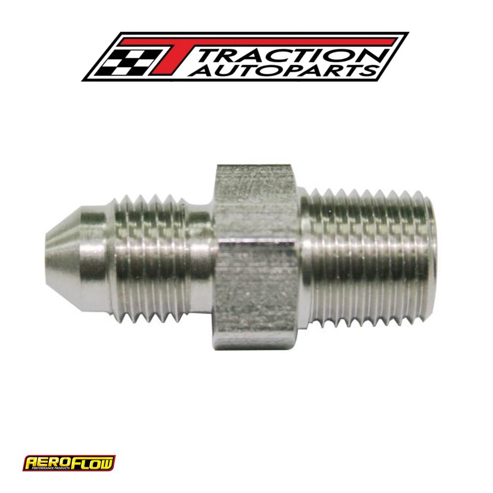 1/4" Bsp To -4 an Straight Stainless Steel