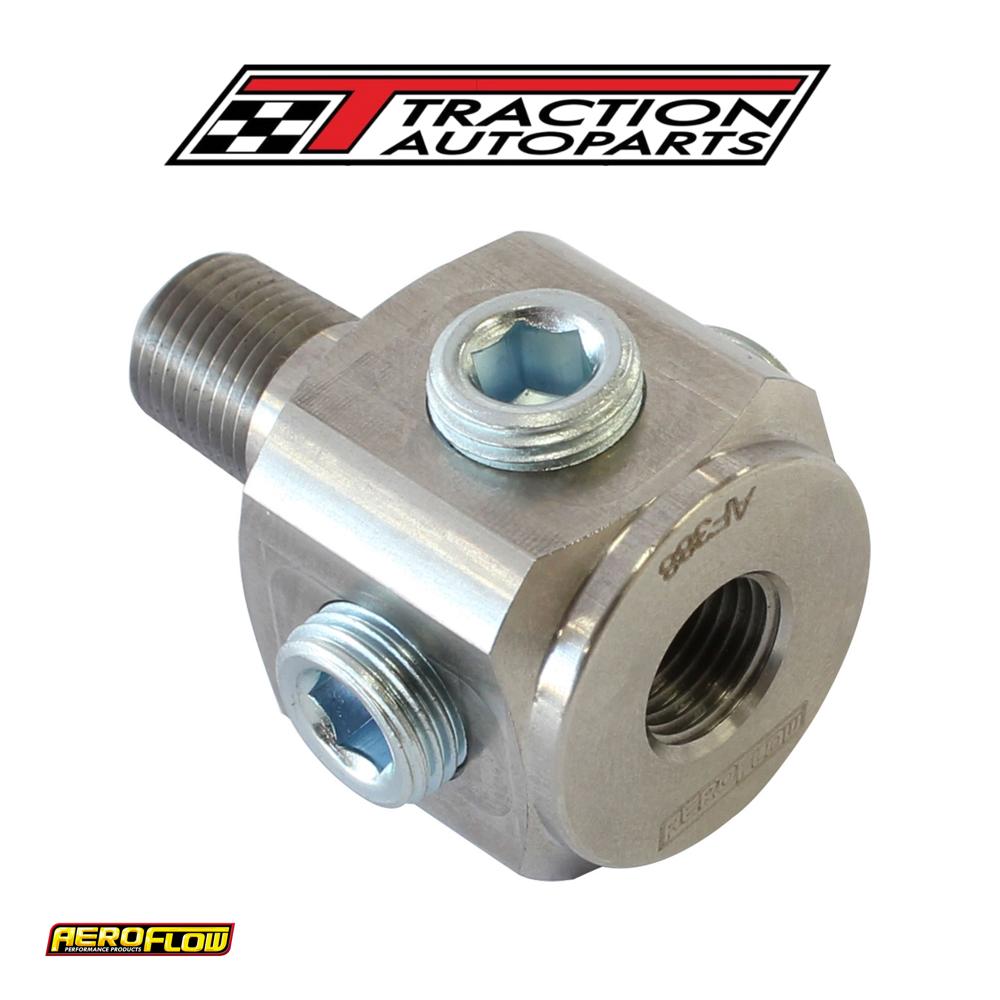 1/8" Bsp To Npt Block Adapter 1 X Male To 5 X Female Tee