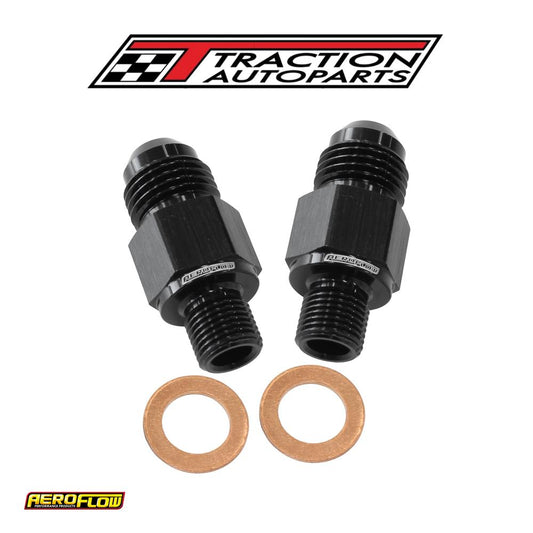C 4 Trans Fittings -8 X 1/8-27 Black 1/8-27" Straight Npsm