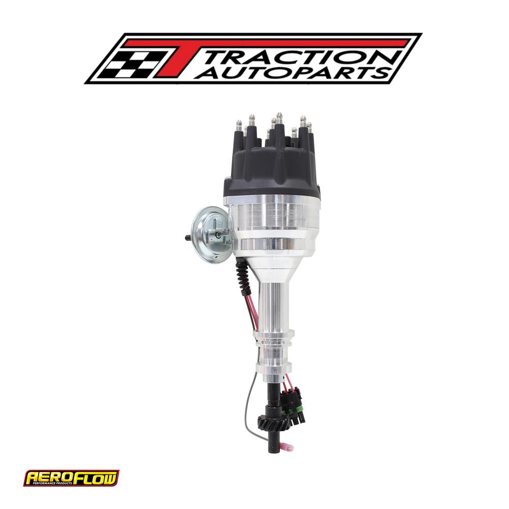 Ford 302 351 c 429 460 Ready To Run, Vac Advance Black Cap Dist - Af 4010-8350 blk