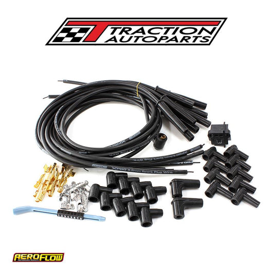 Universal Black Straight Sparkplug Leads Points & Hei