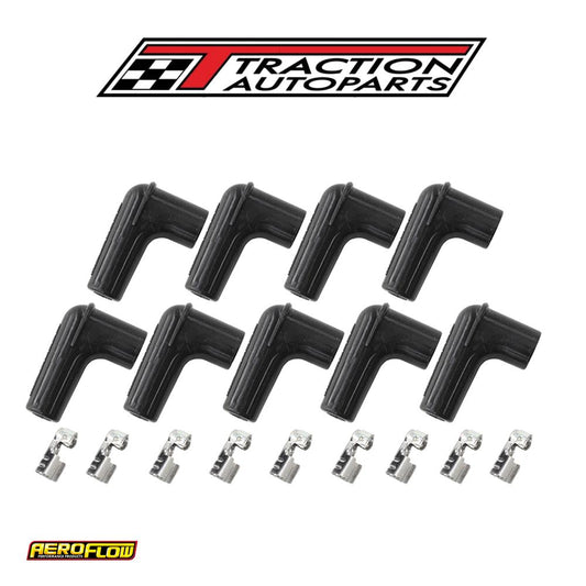 9 X Spark Plug Boots,terminals 90 Deg. 9 Boots & 9 Terminals