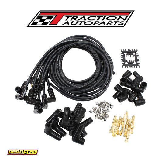 Ceramic Univ 90 Deg Lead Set Black 90 Plug Ends Std Hei V 8