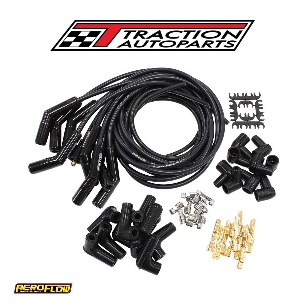 Ceramic Univ 135 Deg Lead Set Black 135 Plug Ends Std Hei V 8