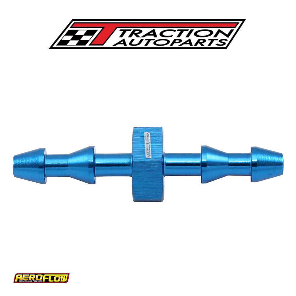 3 mm Push Lock Barb Joiner Blue 1/8" Male To Male Barb