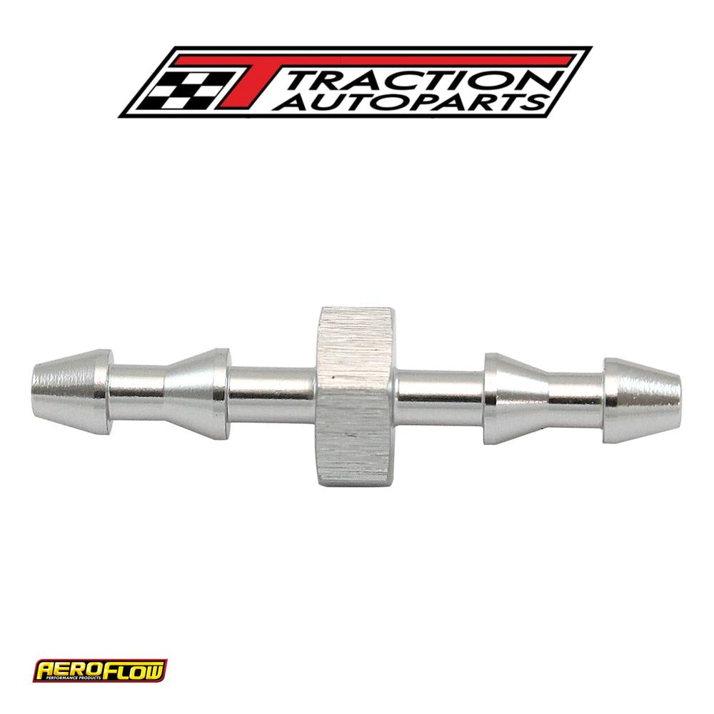 3 mm Push Lock Barb Joiner Silver 1/8" Male To Male Barb