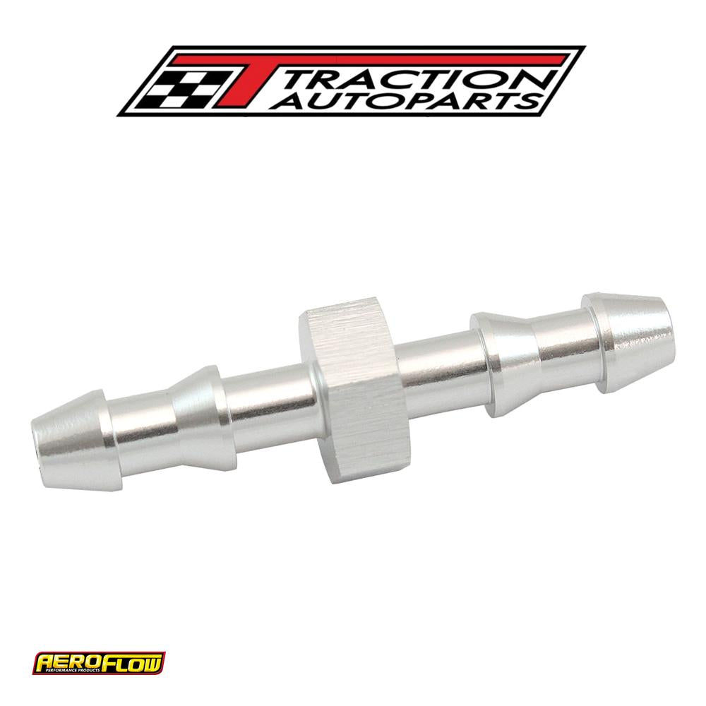 5 mm Push Lock Barb Joiner Silver 3/16" Male To Male Barb